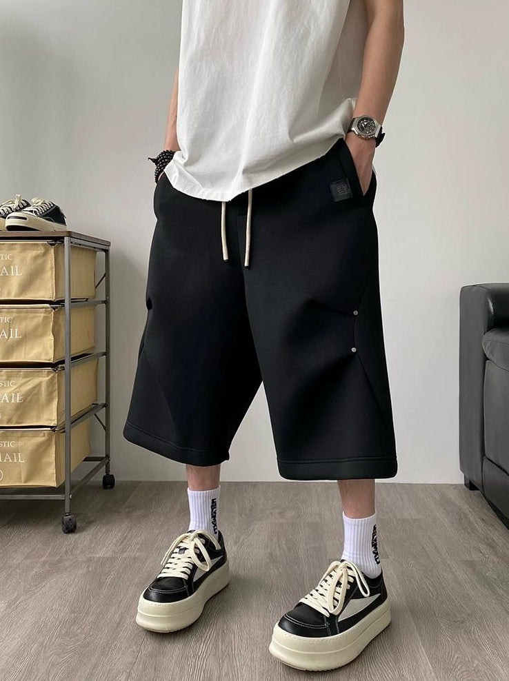 Gray 3D Sports Shorts