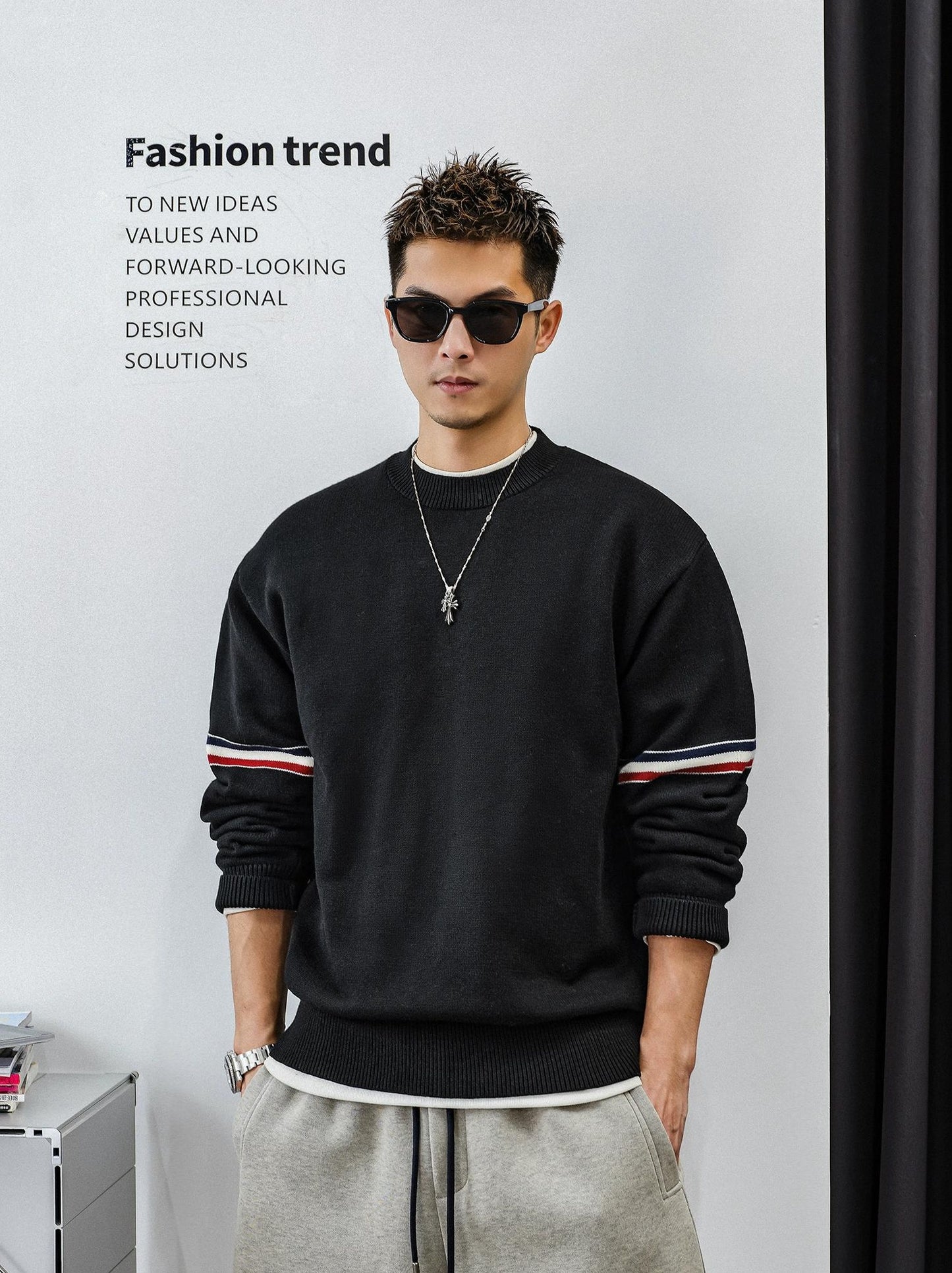 Heavyweight Color Block Jumper