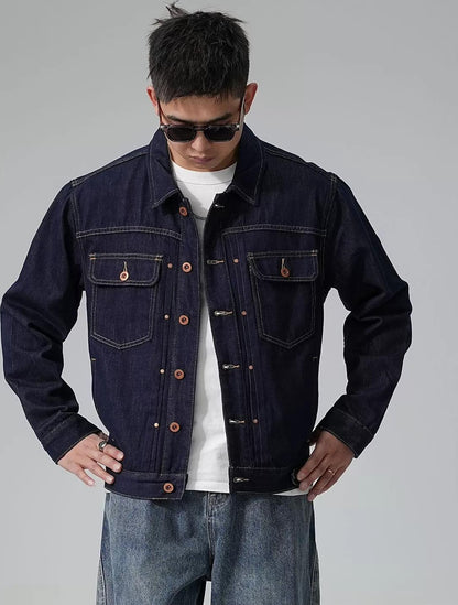 レトロカジュアルデニムジャケット