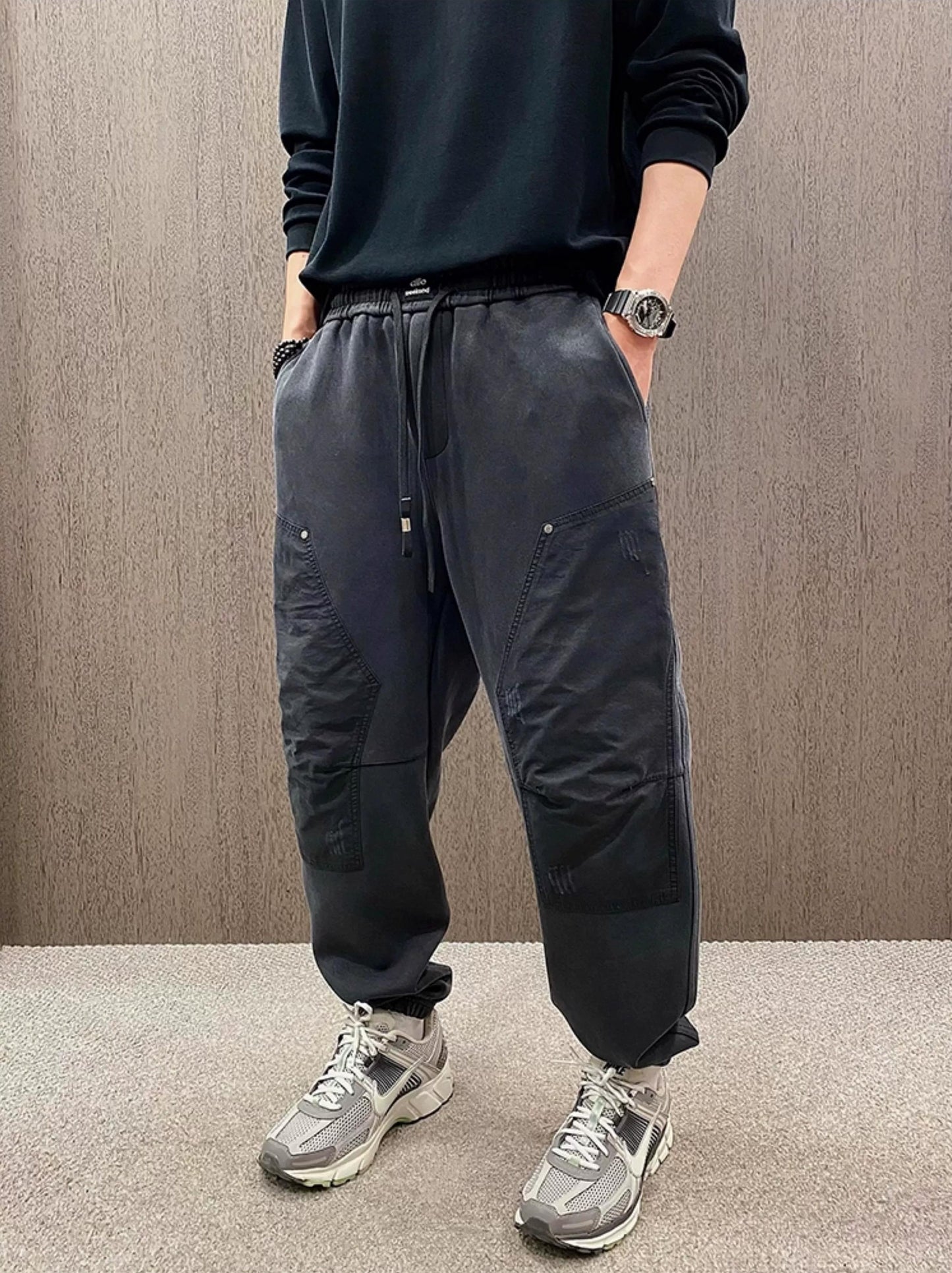 Retro Embroidered Sweatpants