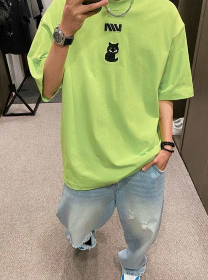 Candy Color Kitten Tee