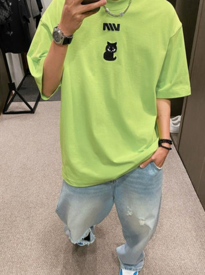 Candy Color Kitten Tee