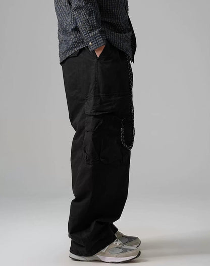 Wide-Leg Work Pants
