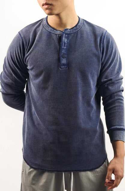 レトロ ワッフルニット ロングスリーブ Tシャツ