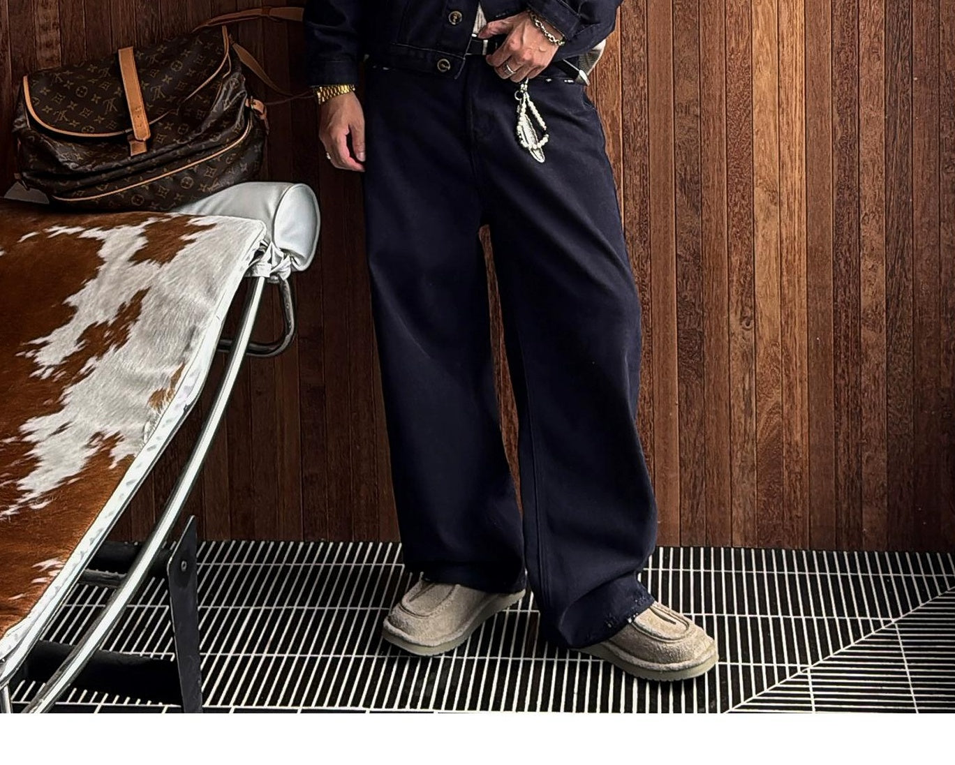 Trendy Blue Casual Pants