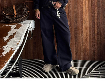 Trendy Blue Casual Pants