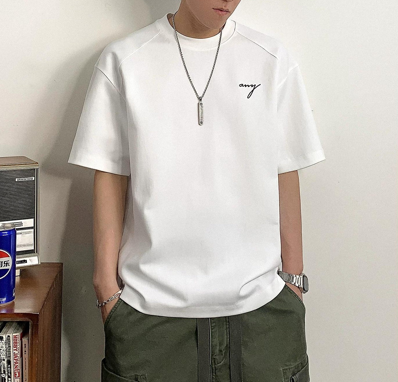 ヘビー刺繍ショートスリーブTシャツ