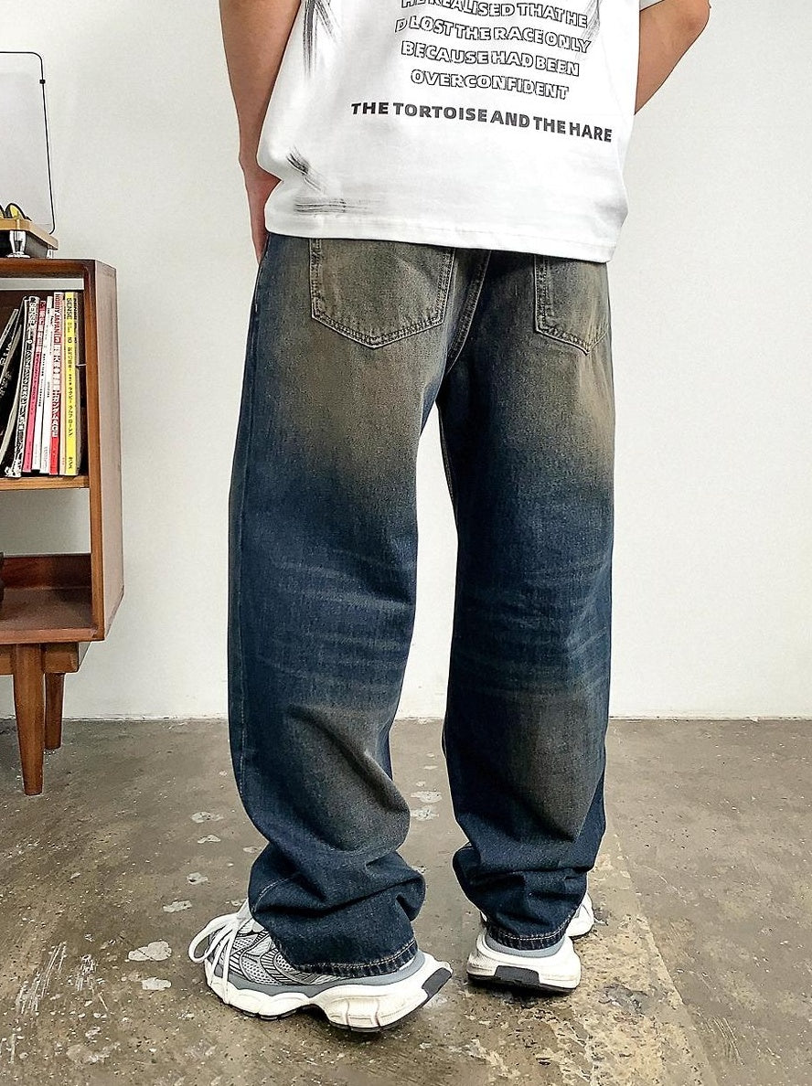Vintage Blue Loose Jeans