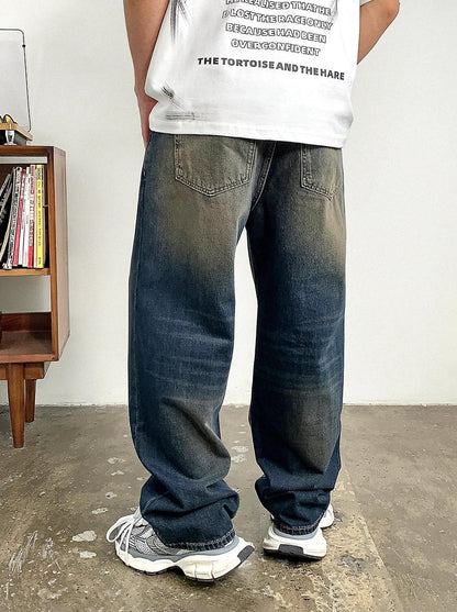 Vintage Blue Loose Jeans