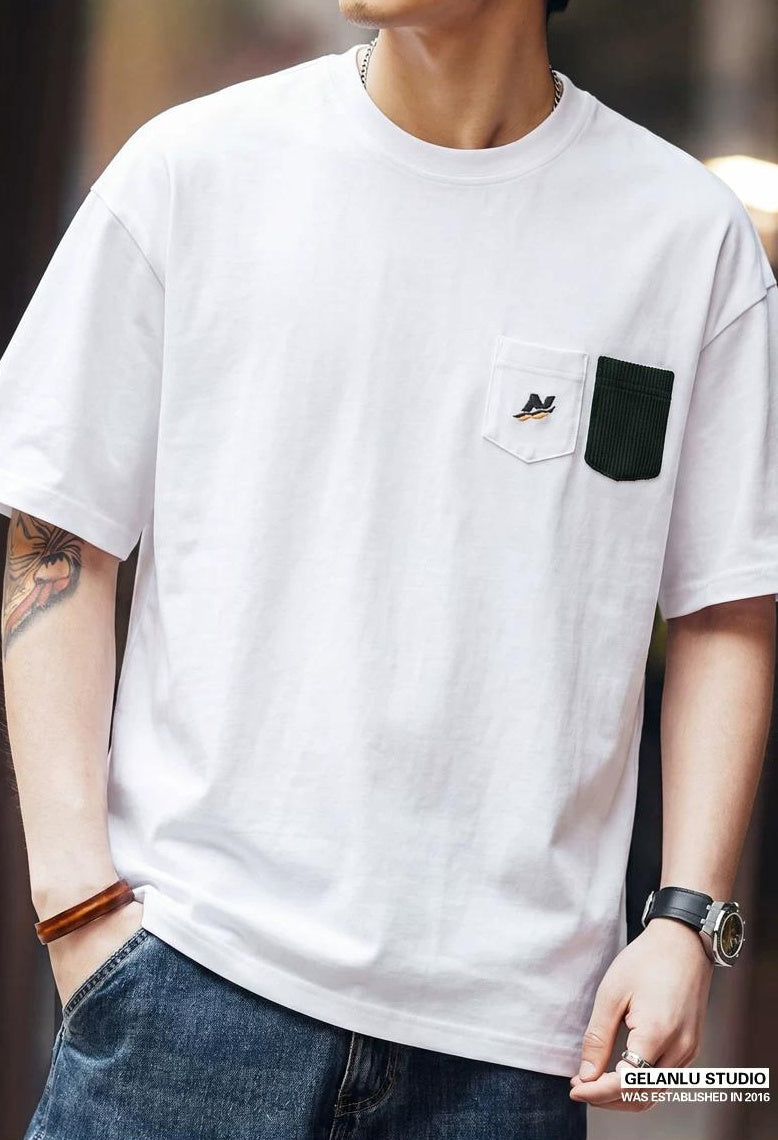 カジュアル オーバーサイズ クルーネック Tシャツ