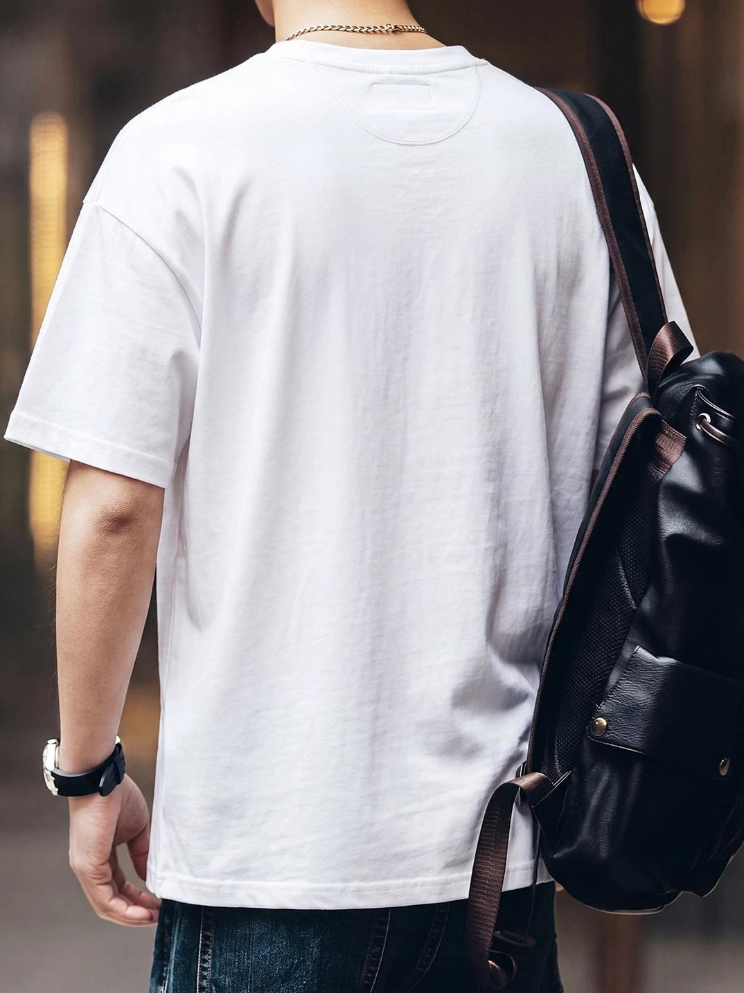 カジュアル オーバーサイズ クルーネック Tシャツ