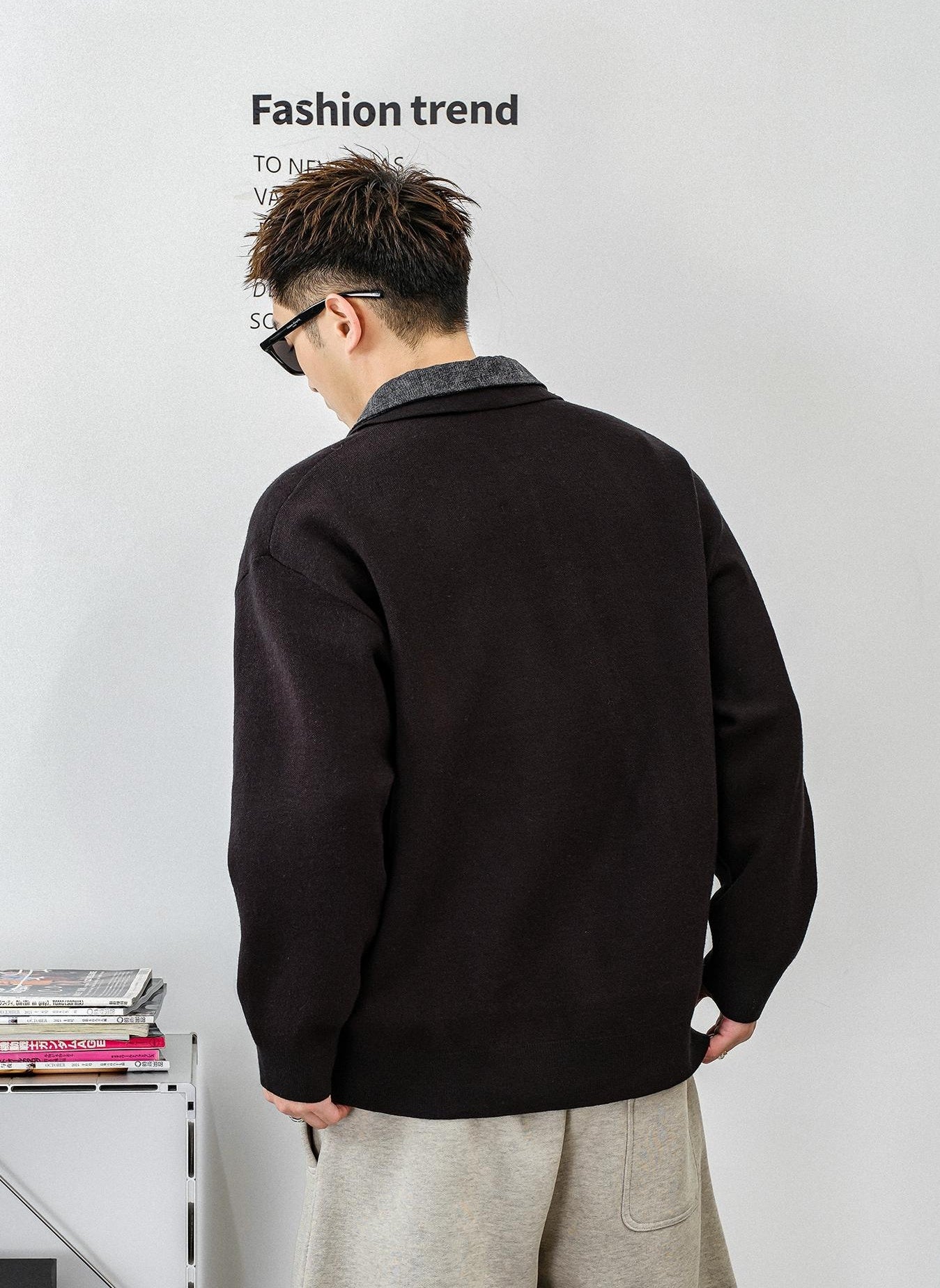 Casual Fake Two-Piece Jacket