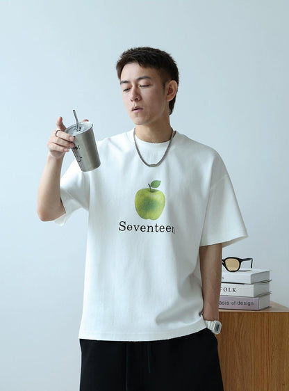Heavyweight Apple Print Tee