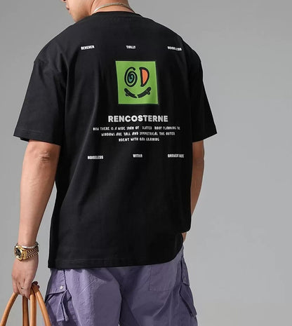 ラグジュアリーギャングプリントTシャツ