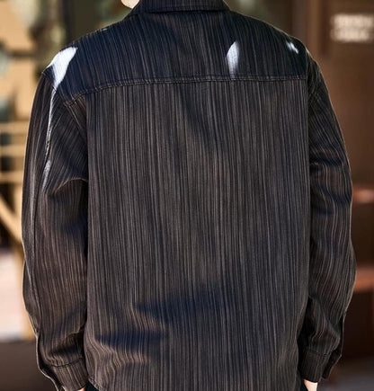 Retro Bamboo Print Overshirt