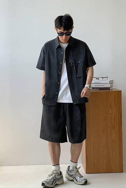 Gray Quick-Dry Casual Shirt