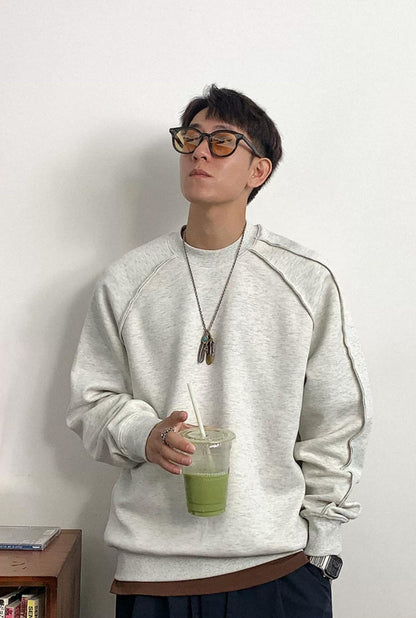 Casual Solid Color Sweatshirt
