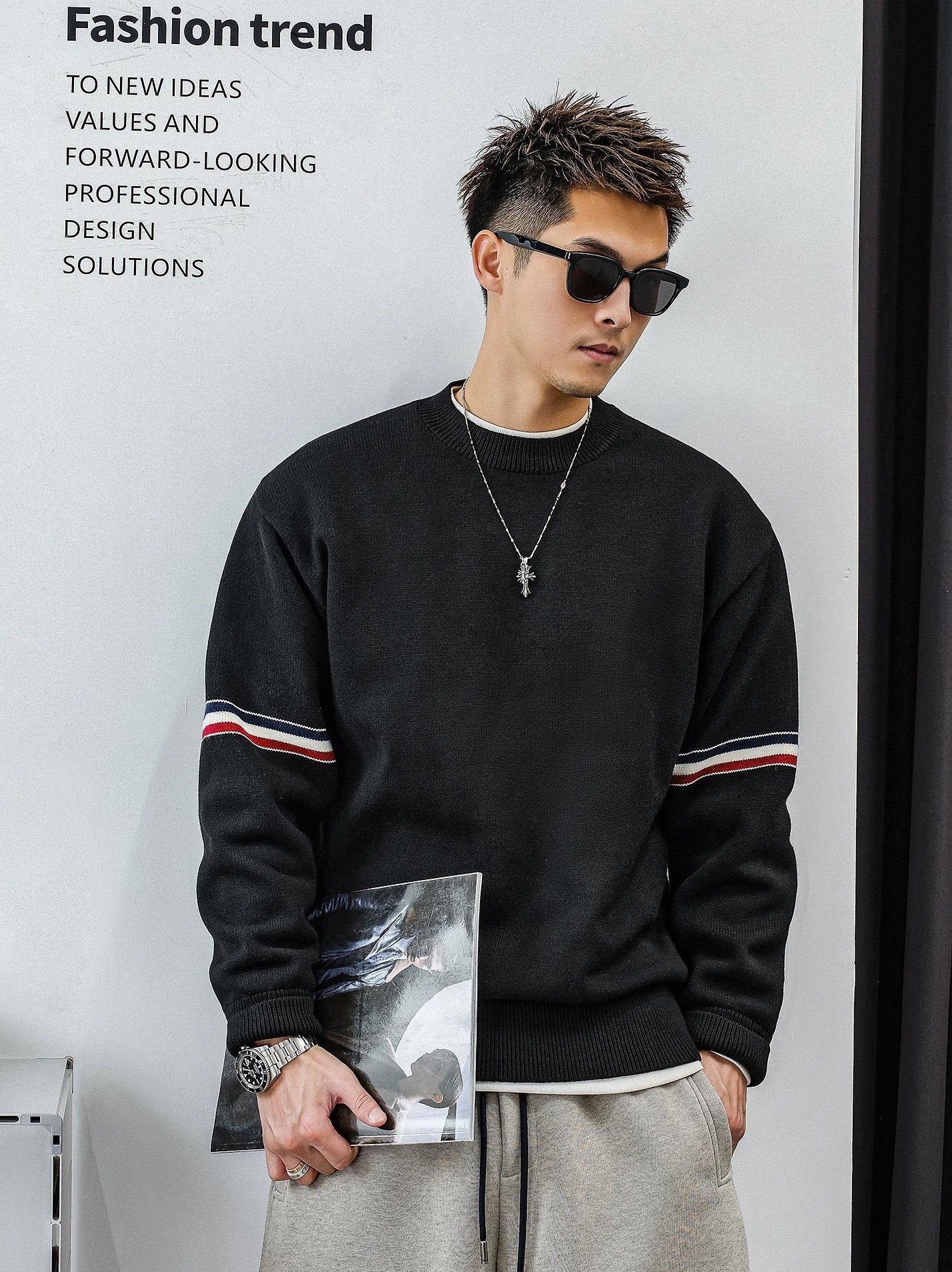 Heavyweight Color Block Jumper