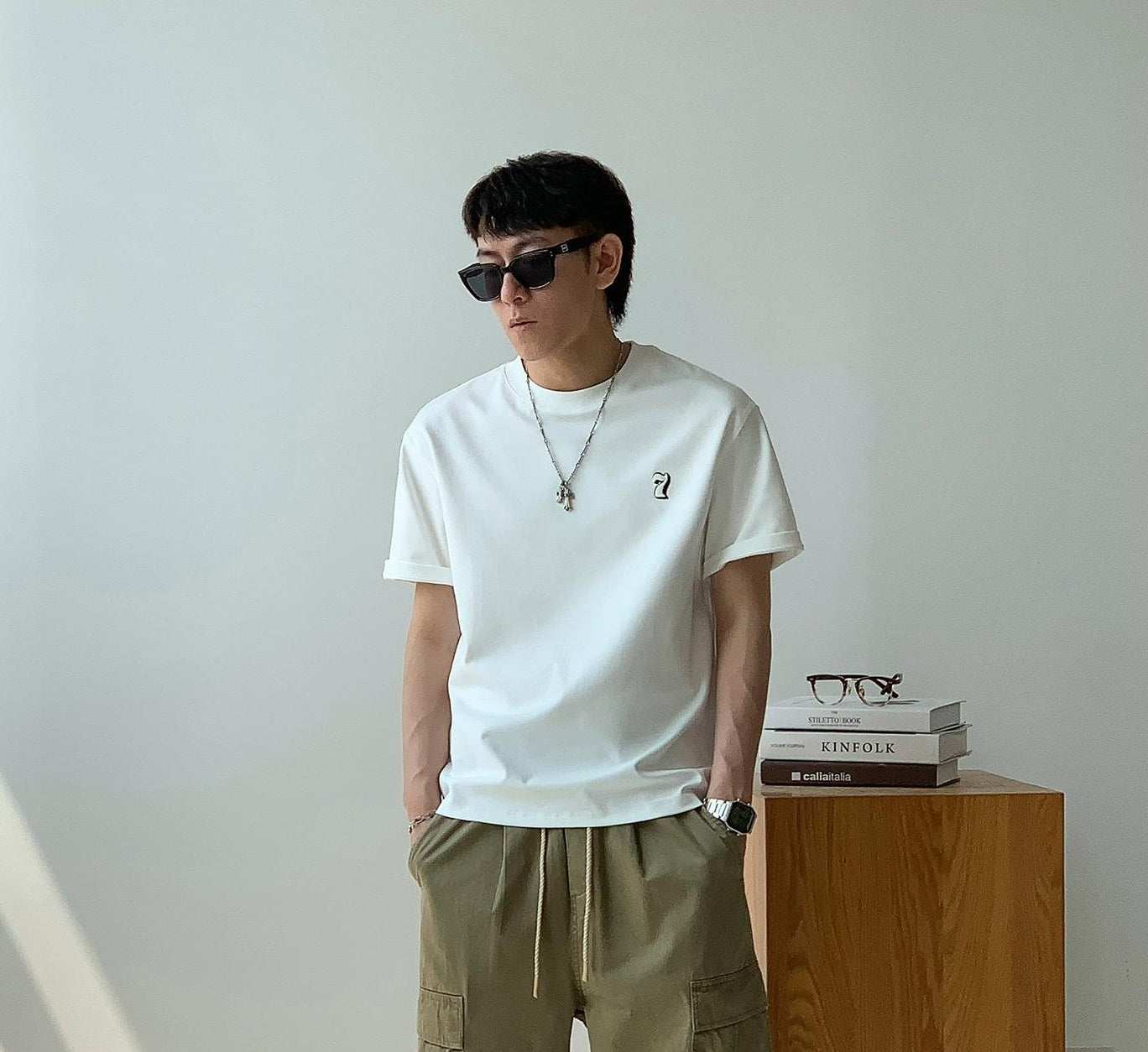 220g Number Logo Casual Tee