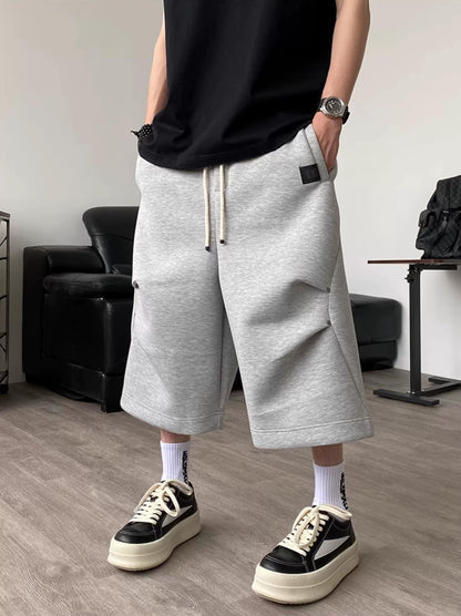 Gray 3D Sports Shorts