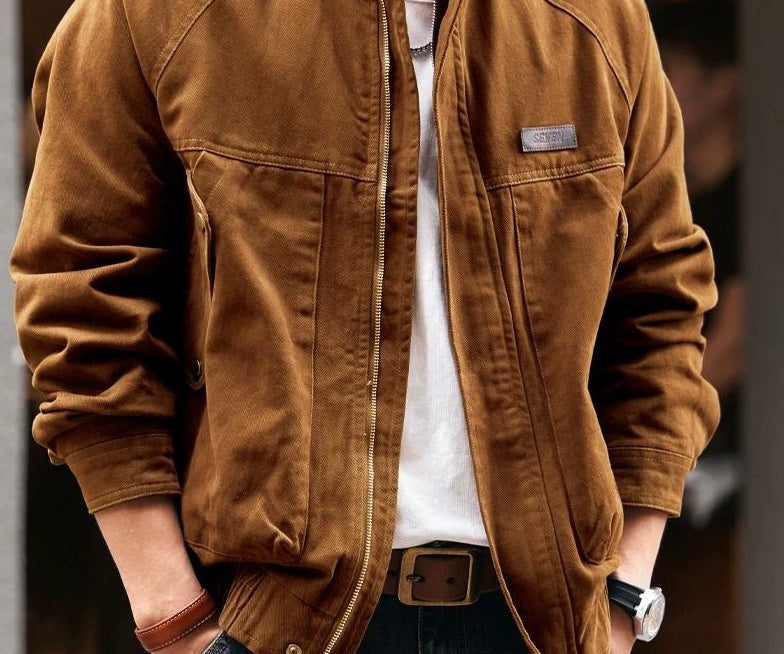 Retro Cotton Work Jacket