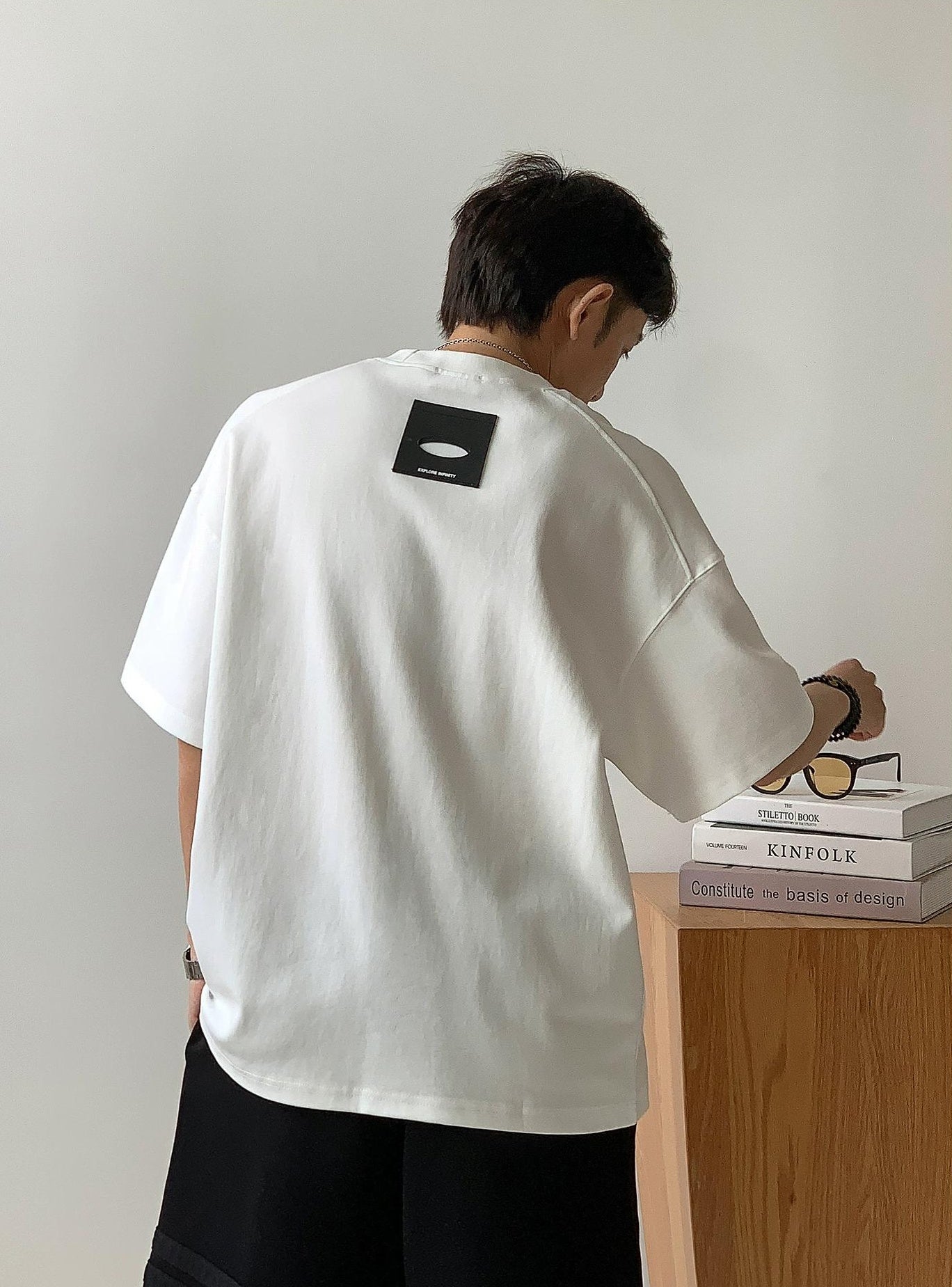 Color Clash Letter Tee
