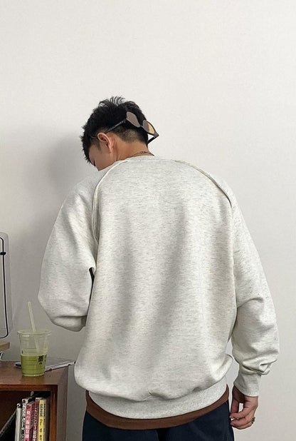Casual Solid Color Sweatshirt