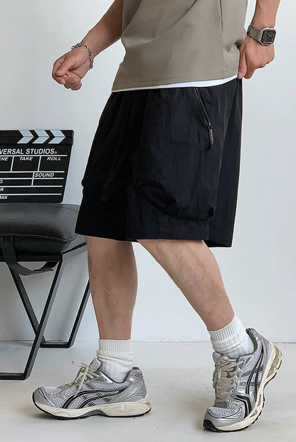 Men's Casual Zipper Shorts