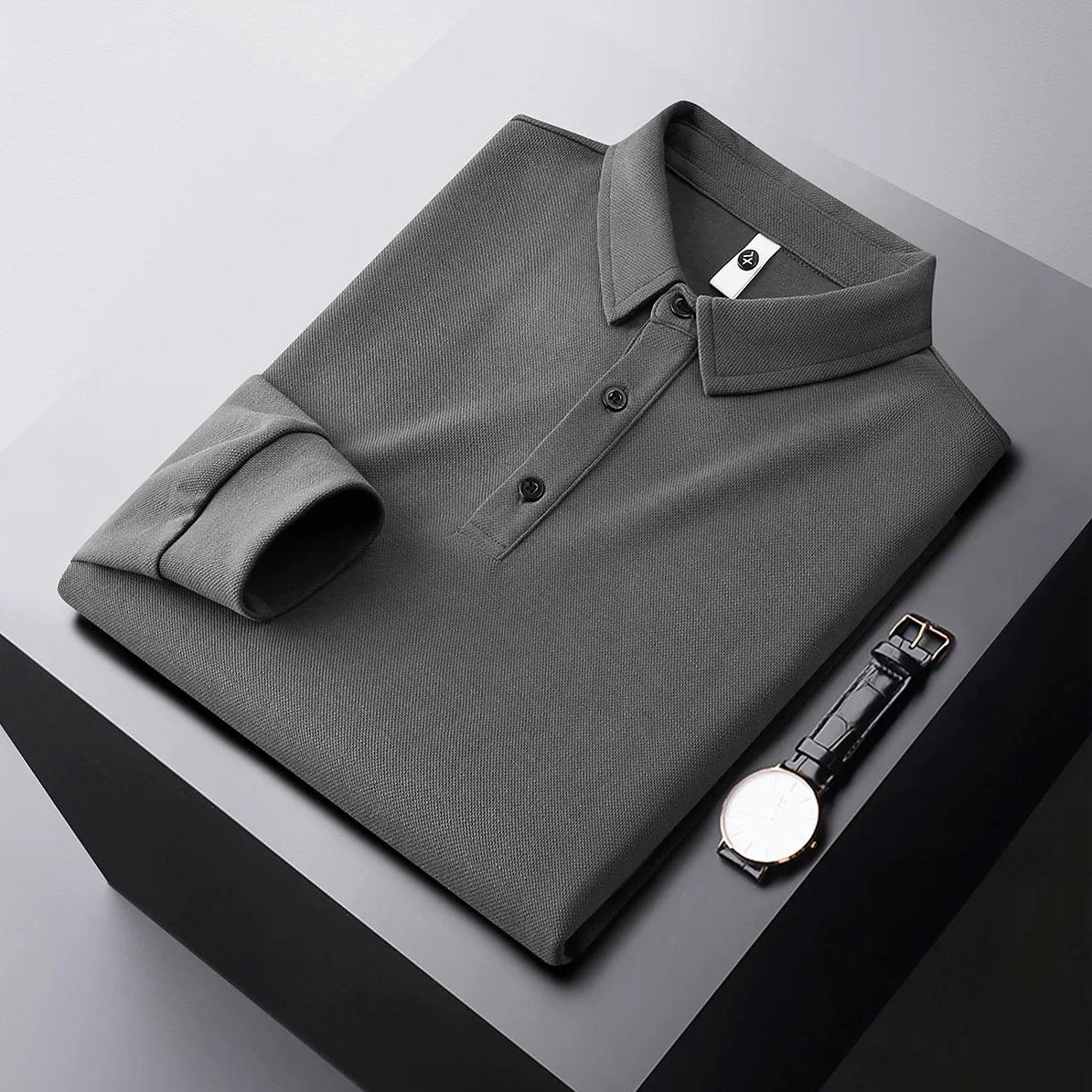 ヘビーウェイトロングスリーブポロシャツ