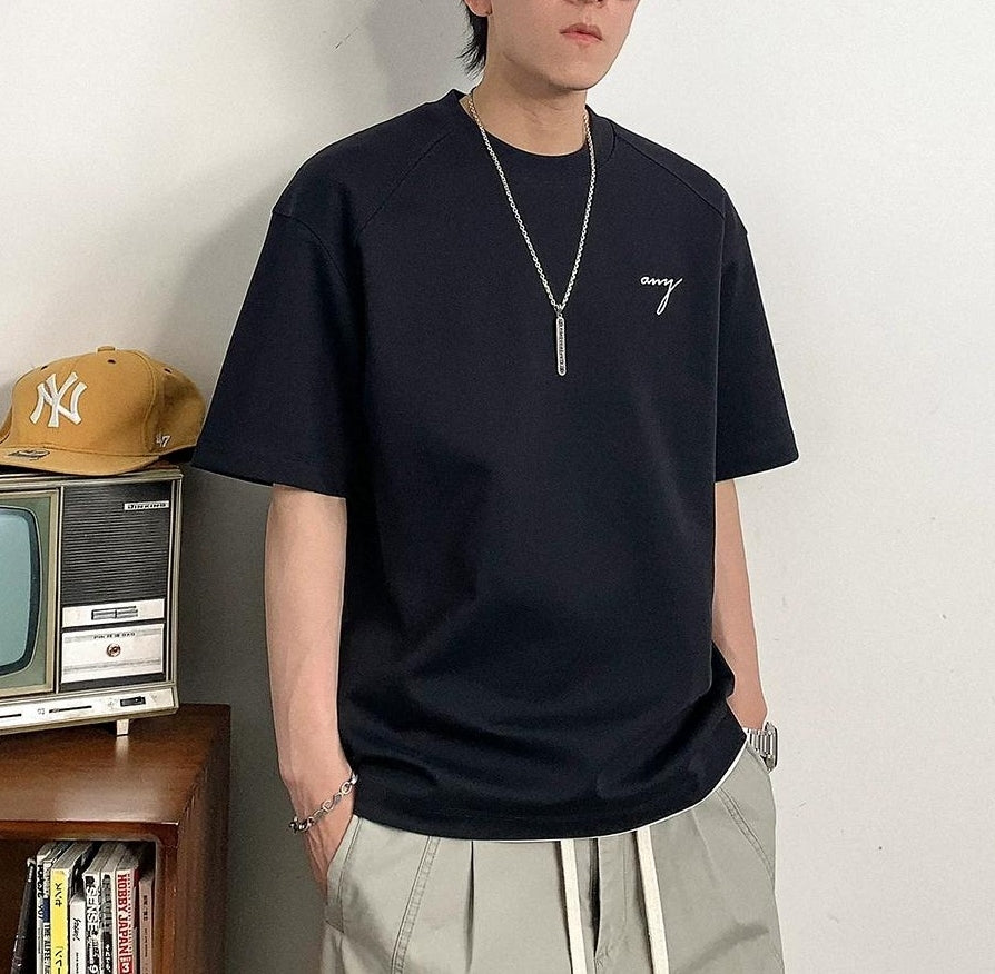 ヘビー刺繍ショートスリーブTシャツ