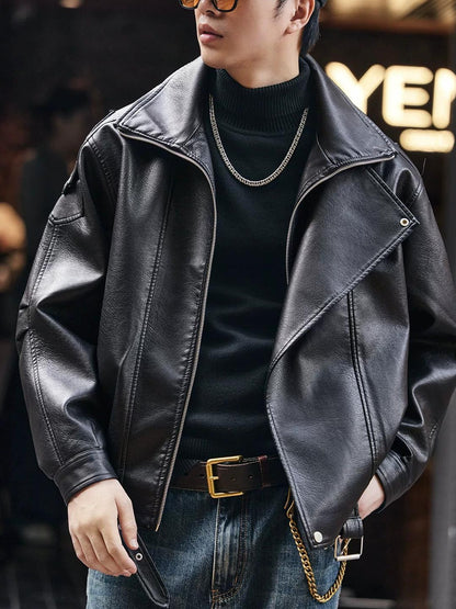 Retro Biker PU Leather Jacket