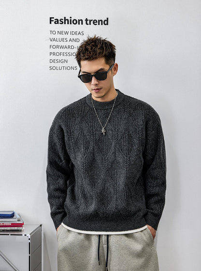 ツイストパターンニットジャンパー