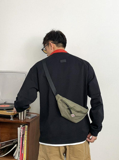 ベーシック ソリッド カラー ロングスリーブ Tシャツ