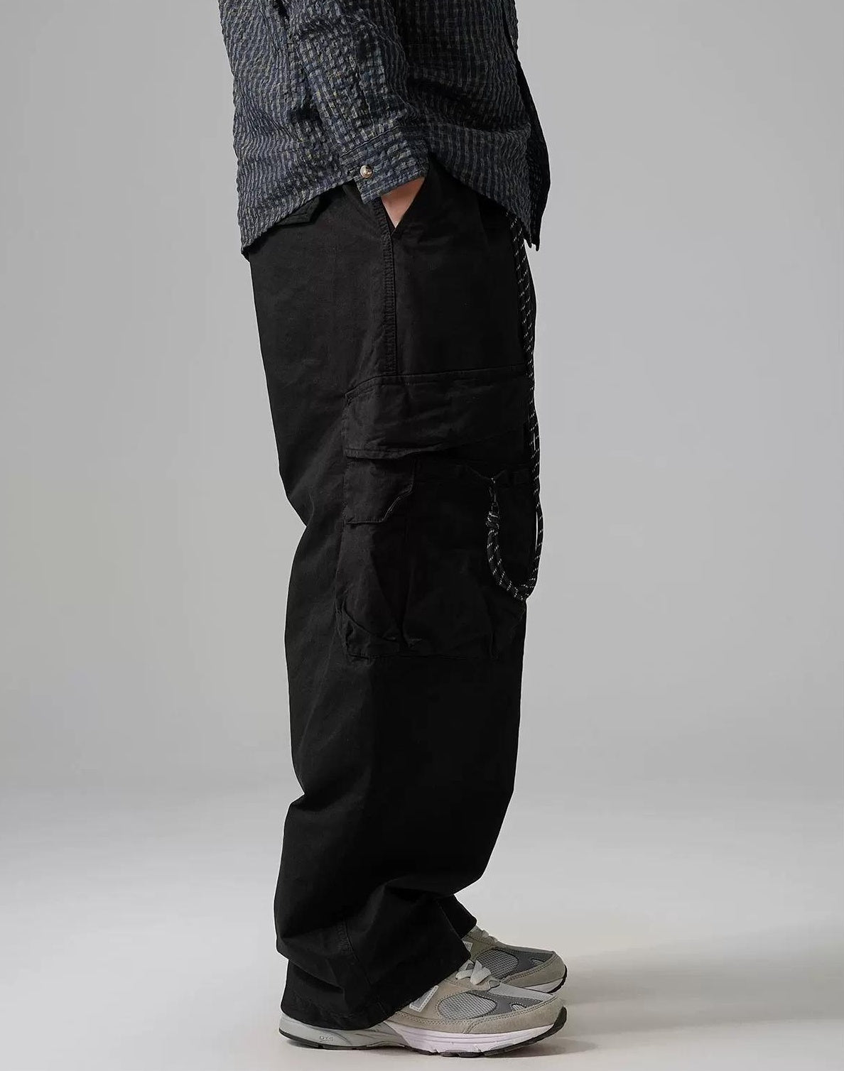 Wide-Leg Work Pants