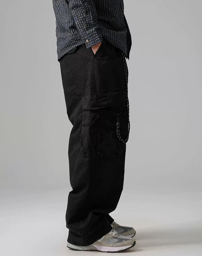 Wide-Leg Work Pants