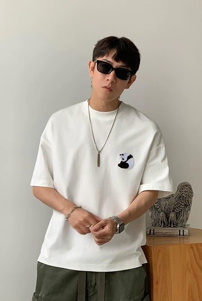 Panda Embroidered Tee