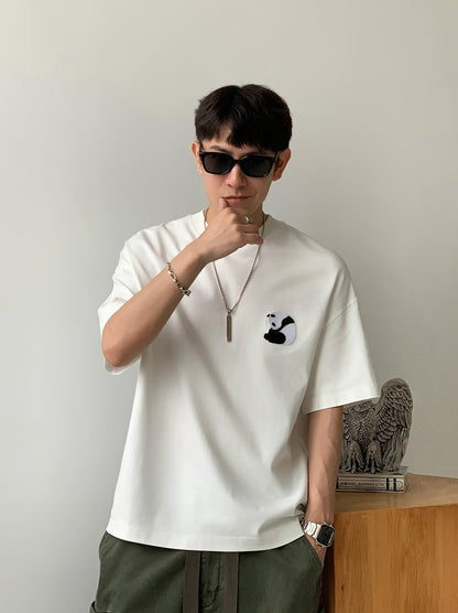 Panda Embroidered Tee