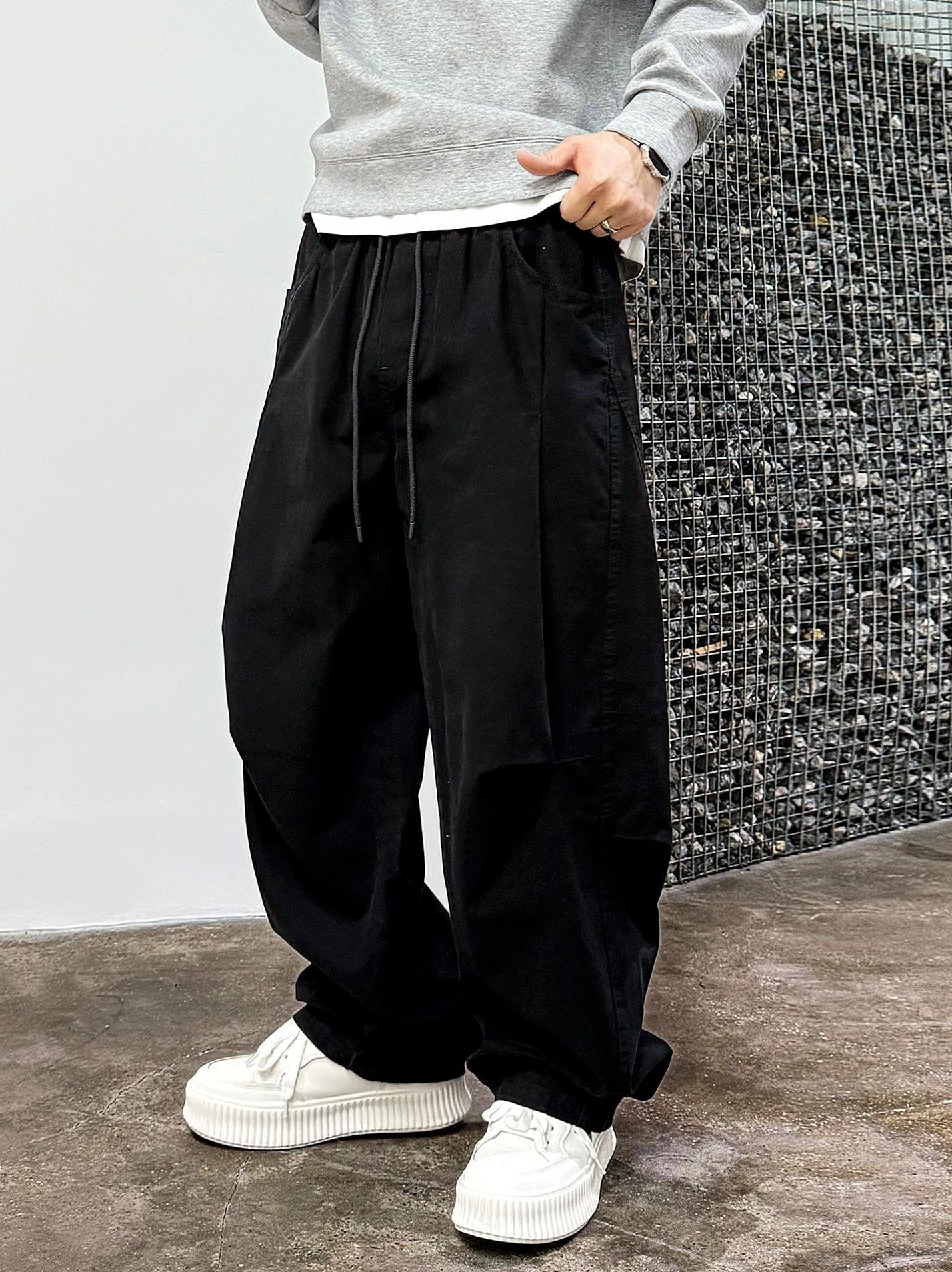 コージープリーツハーレムパンツ