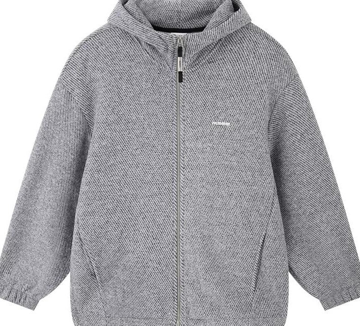 コージー フーデッド カーディガン ジャケット