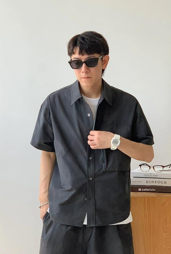 Gray Quick-Dry Casual Shirt