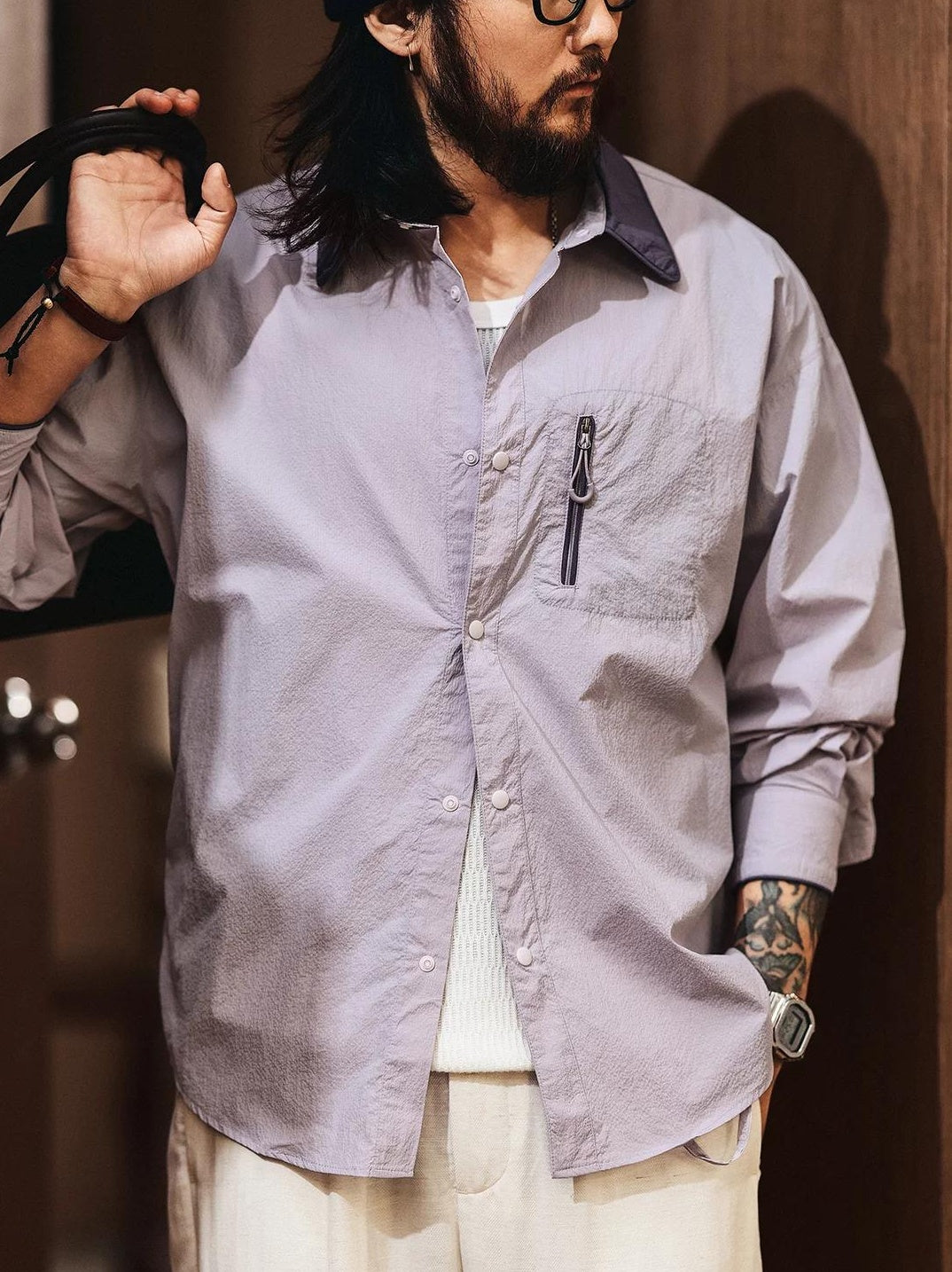 クール UVプロテクション カーディガン シャツ