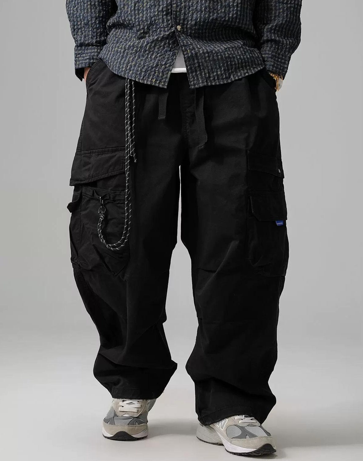 Wide-Leg Work Pants