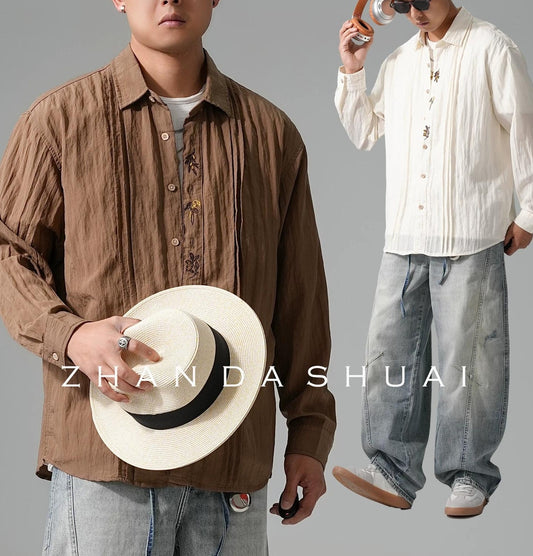 アメリカン・ルーズ・ラペル・シャツ