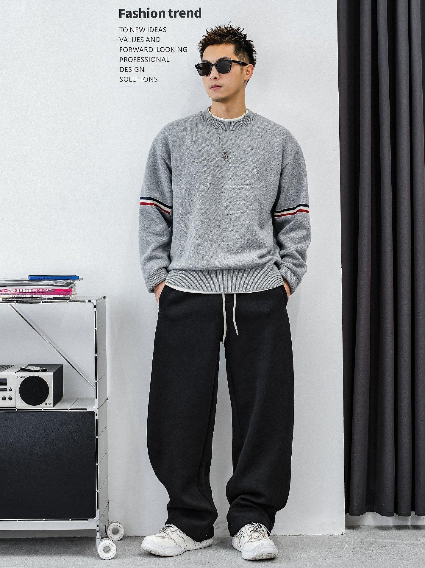 Heavyweight Color Block Jumper