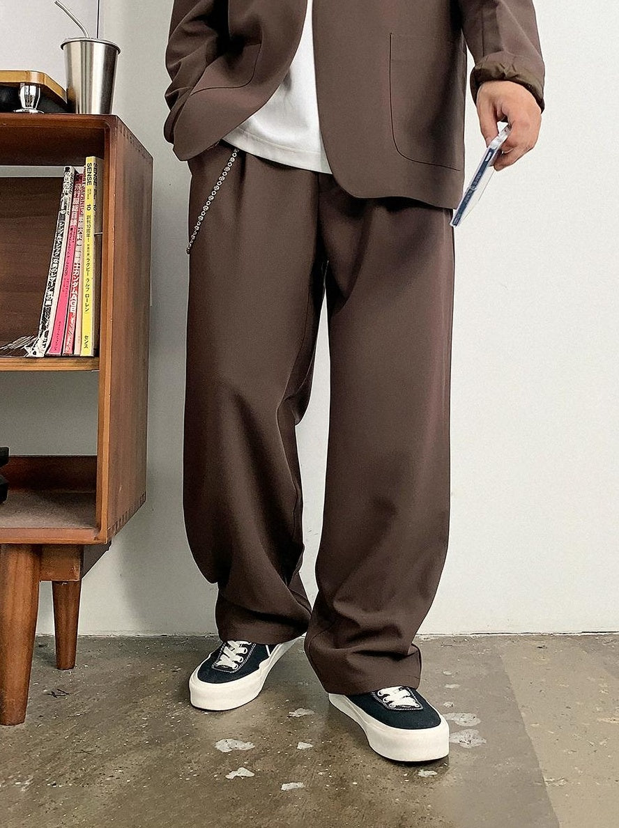 ビッグサイズドレープカジュアルパンツ