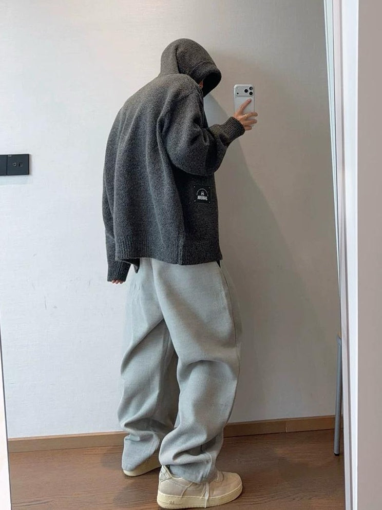 コージー フード付き セーターコート