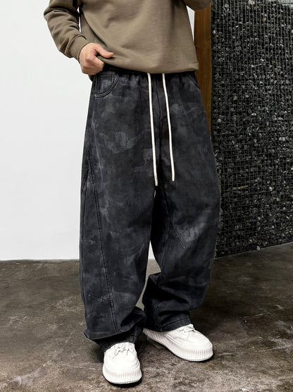 Retro Camouflage Fleece Pants