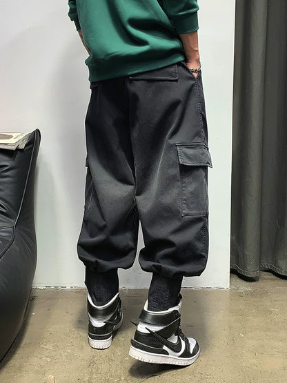 ボア付き厚手カジュアルパンツ 秋と冬のルーズストレート - Urban X