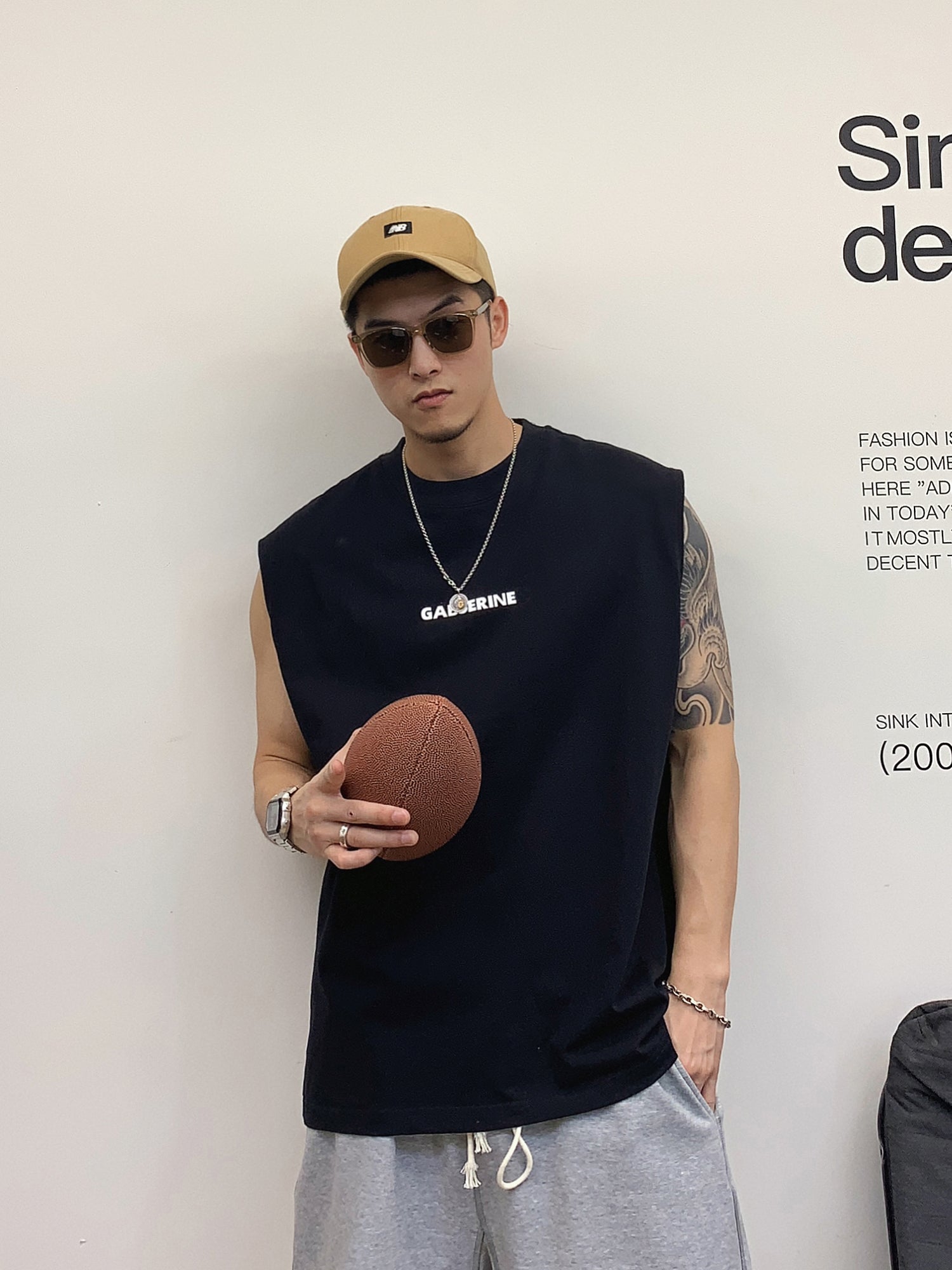 インターハイ記念シャツ Oサイズ　ノースリーブシャツ 楽天市場】ノースリーブ シャツ 男性服 大きめ オーバーサイズ