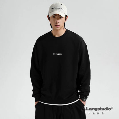 ルーズビッグヤードプルオーバー ラウンドネックボトムシャツ - Urban X